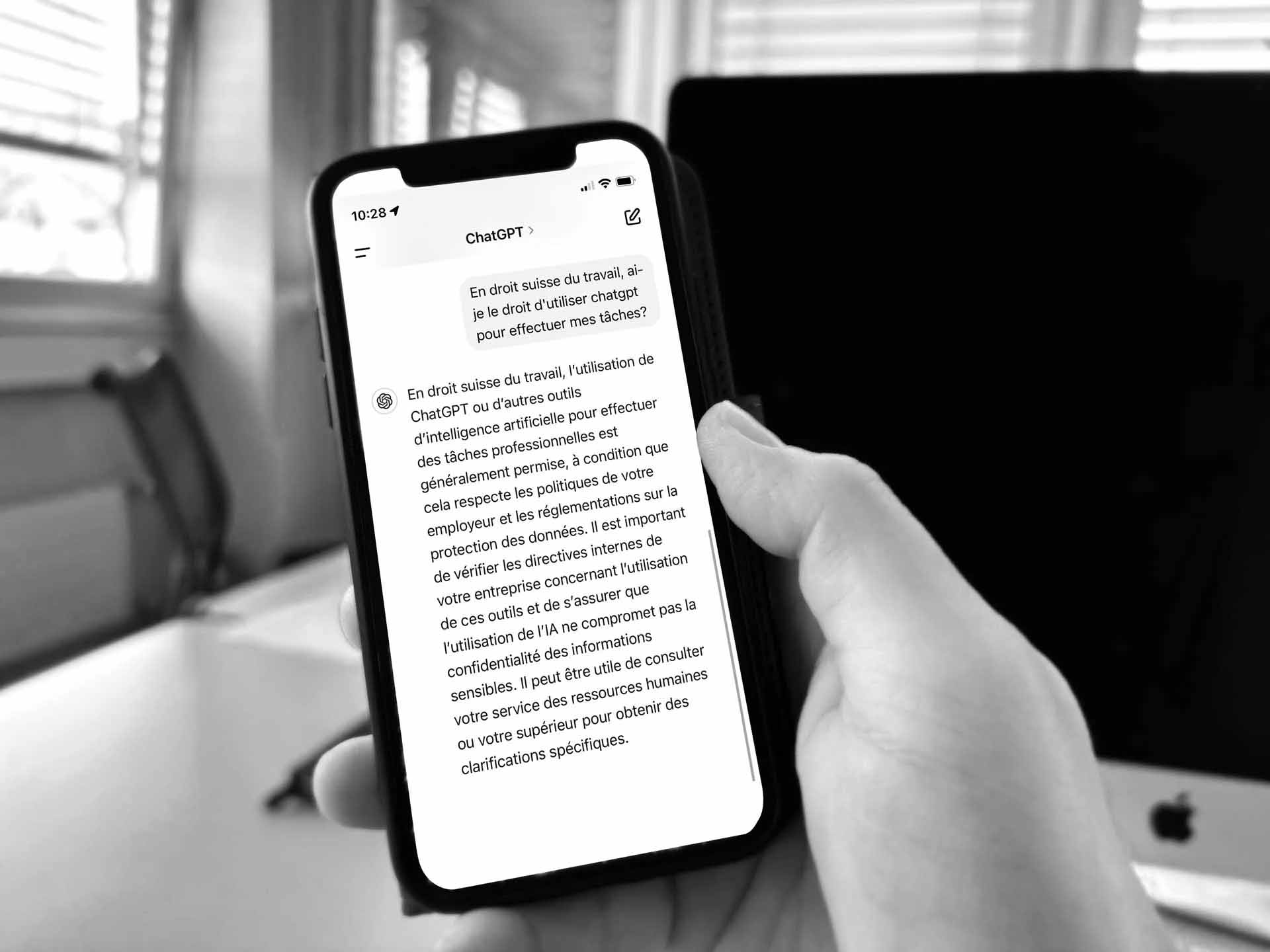 Ai-je le droit d’utiliser l’intelligence artificielle générative au travail?